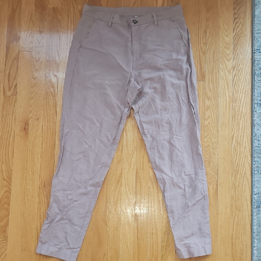 OUTLIER Injected Linen Pants ILP Men's  Mauve Light Color Size 34